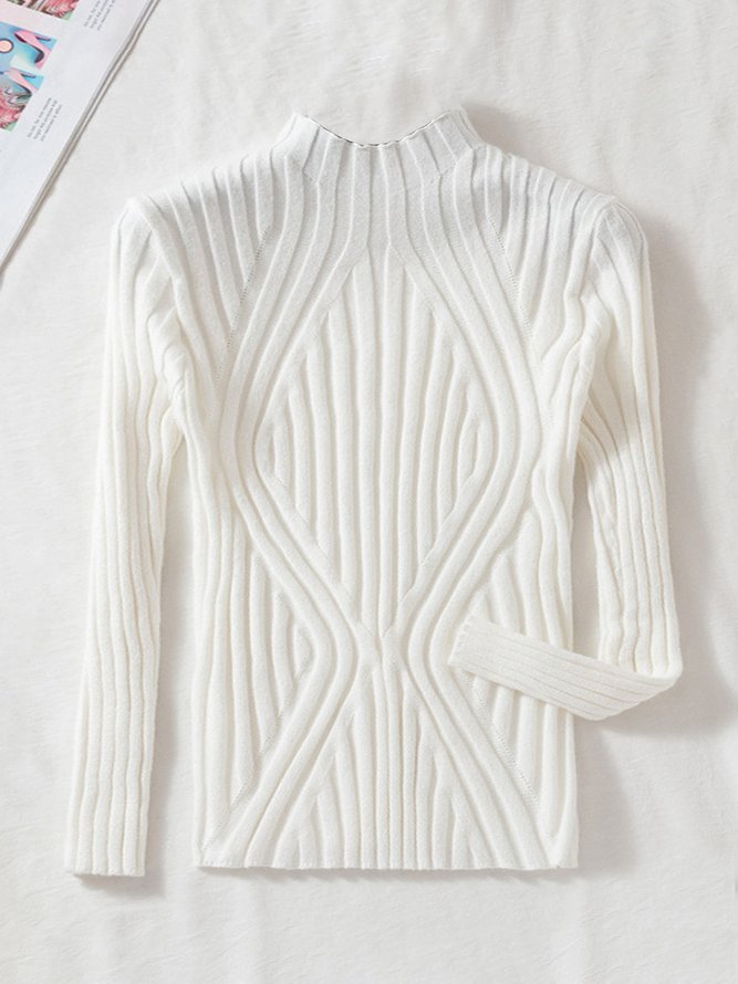 Women's Half Turtleneck Long Sleeve Base Layer Shirt Fall Winter Sweater