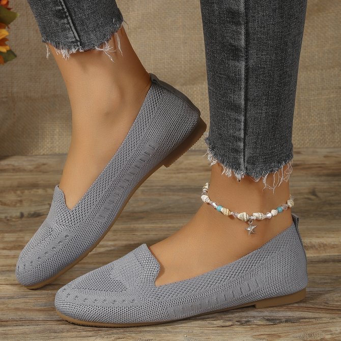 Casual Mesh Fabric Plain All Season Shallow Shoes
