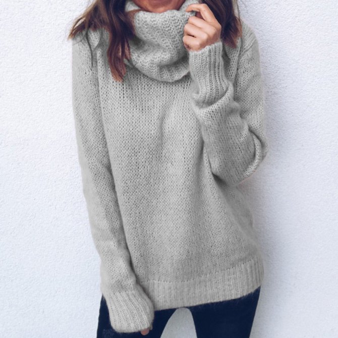 Yarn/Wool Yarn Casual Plain Sweater