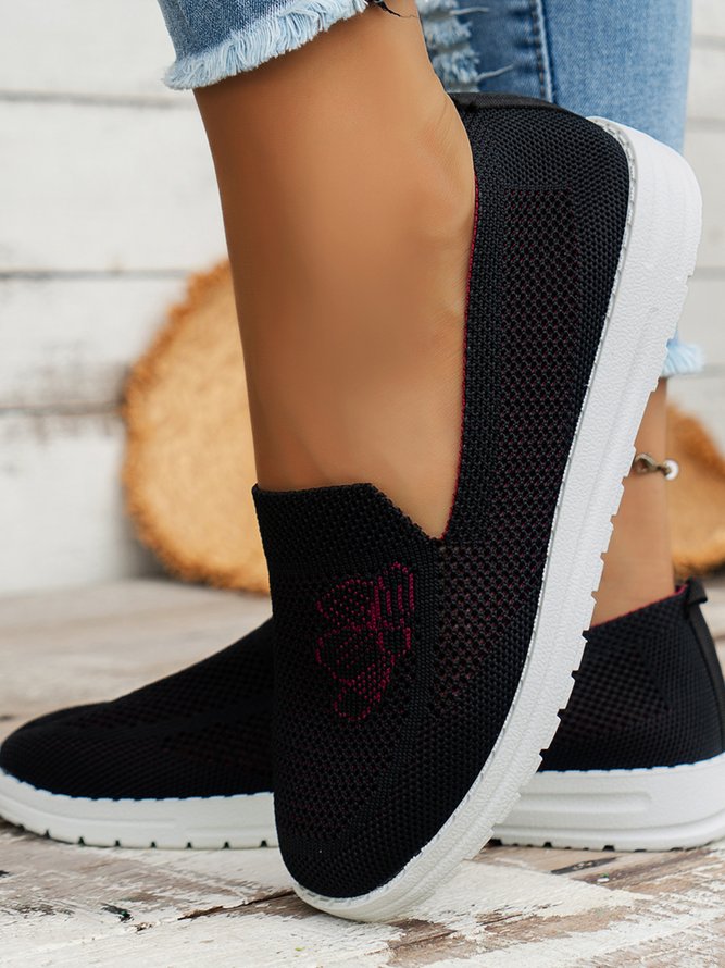Casual Embroidery Breathable Hollow Out Non-Slip Sneakers