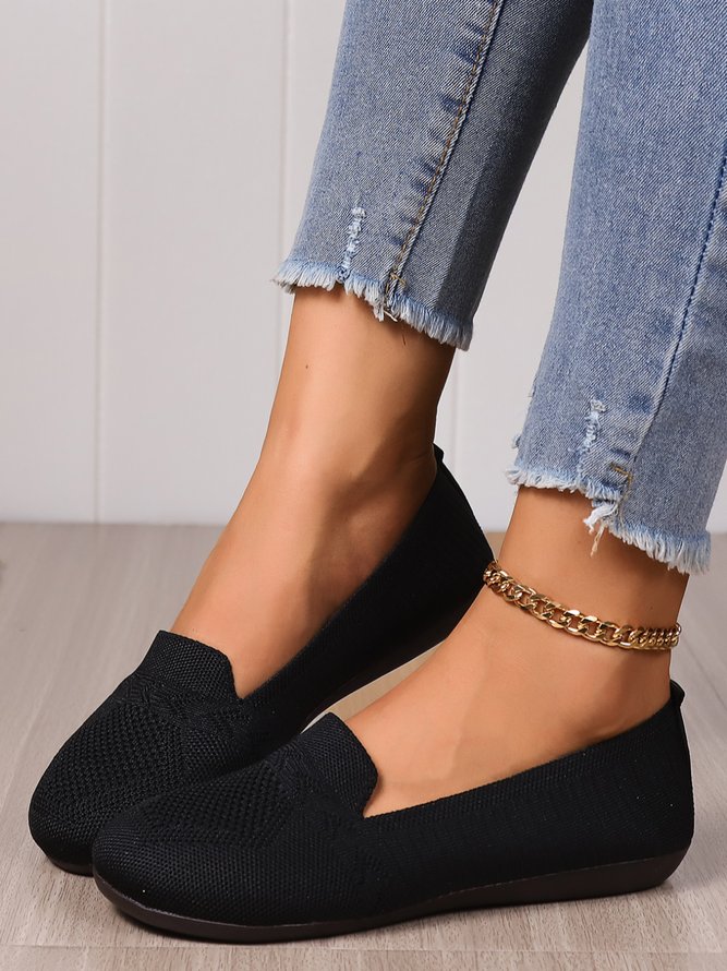 Women Minimalism Soft Sole Breathable Mesh Fabric Shoes
