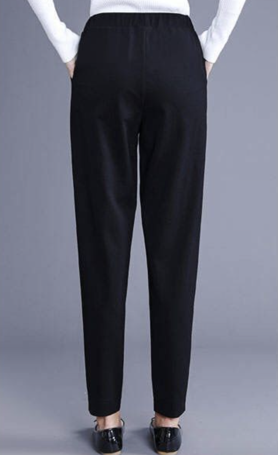 Casual Pockets Plain Pants