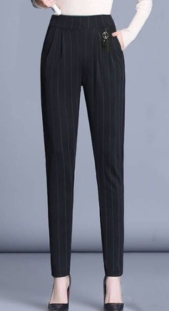 Casual Pockets Plain Pants