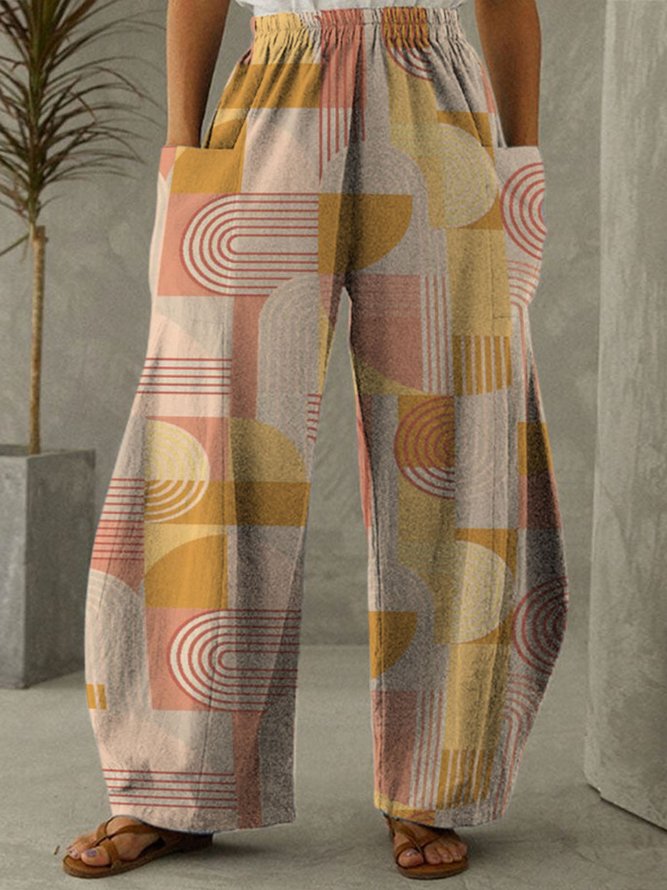 Casual Plants Loose Pants