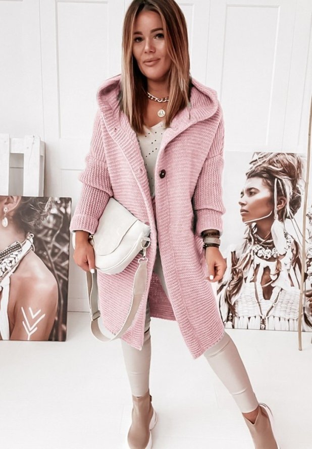 Casual Yarn/Wool Yarn Cardigan