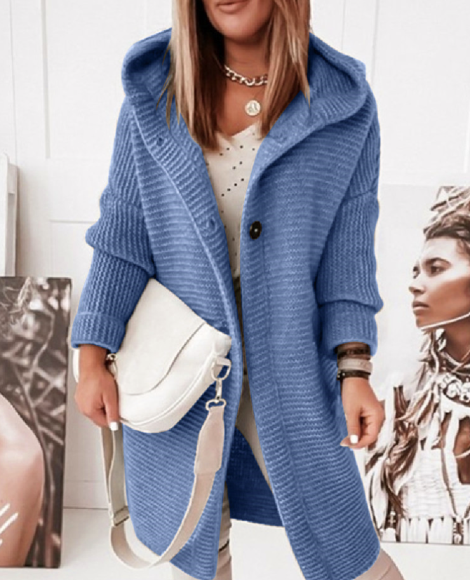 Casual Yarn/Wool Yarn Cardigan