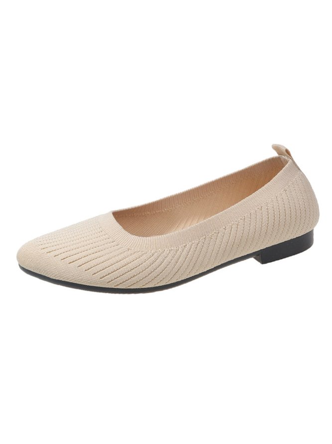 Women Minimalist Comfy Mesh Fabric Flat Shallow Shoes