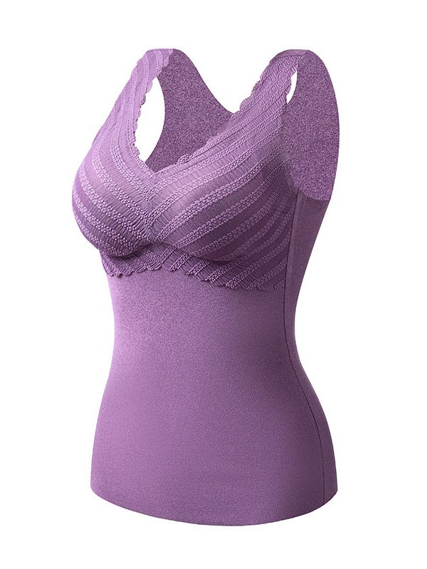 Wearless Bra With Padded And Plush Insulation