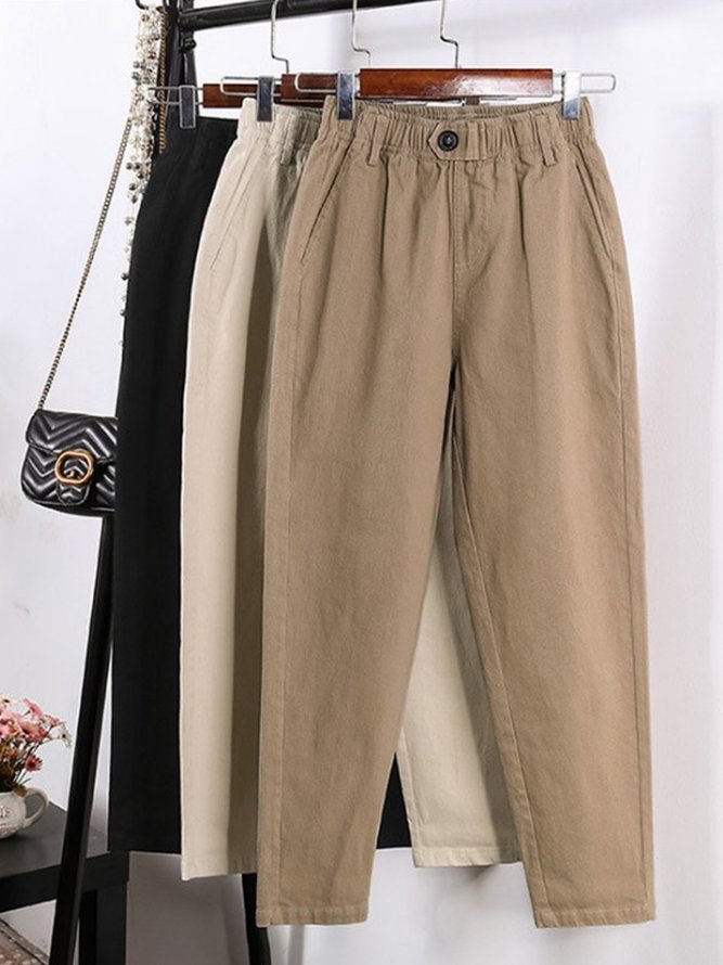 Casual Plain Loose Pants