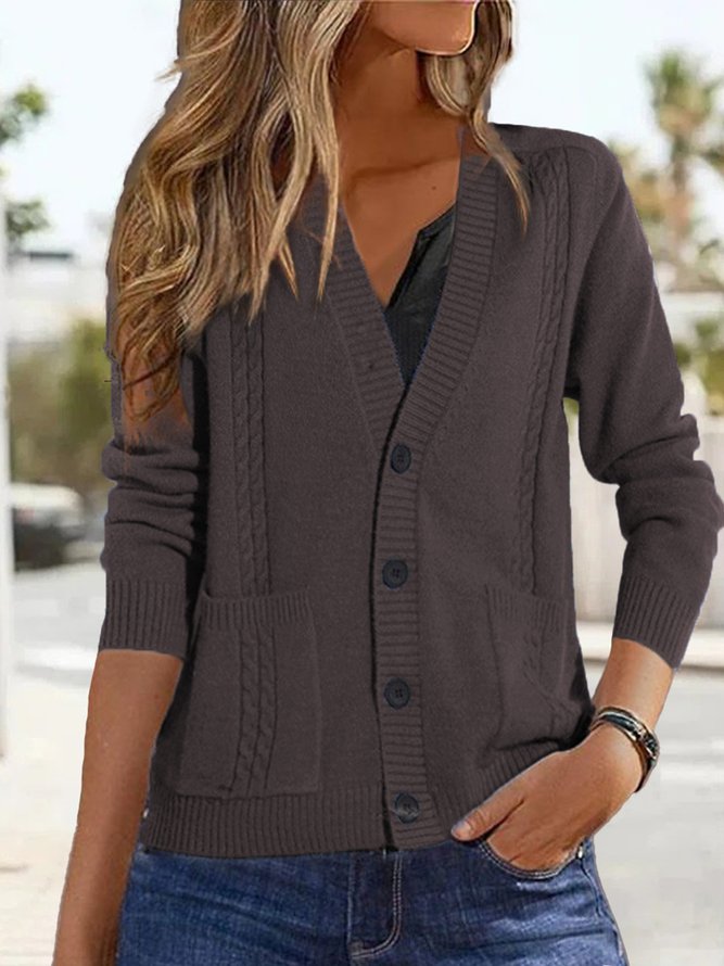 Others Wool/Knitting Casual Cardigan