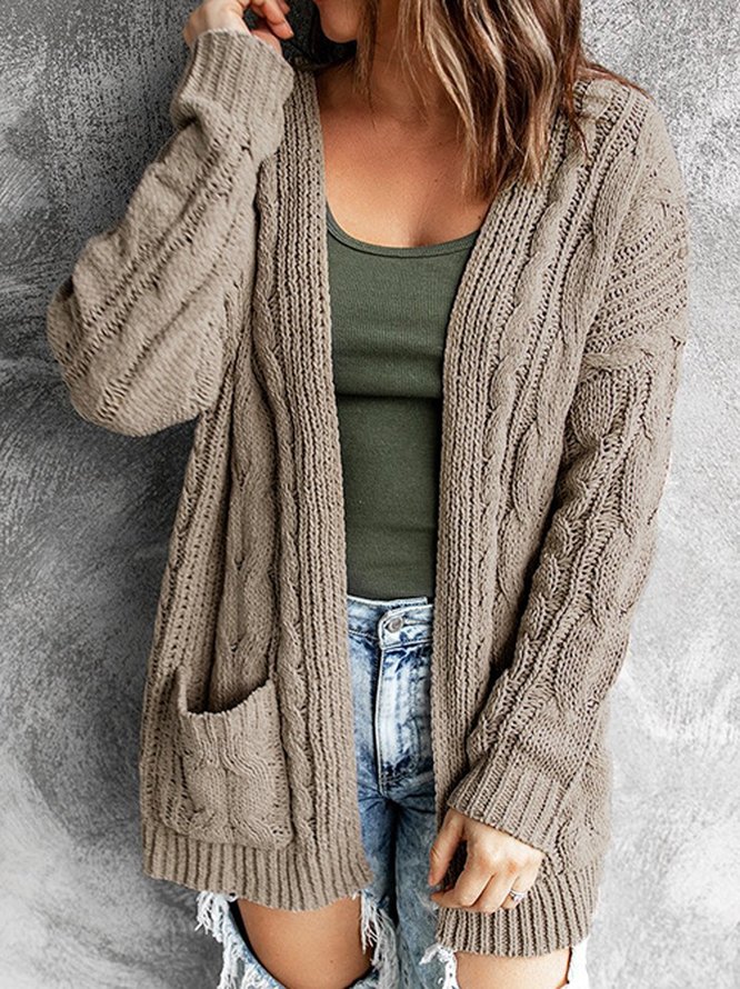 Wool/Knitting Casual Loose Cardigan