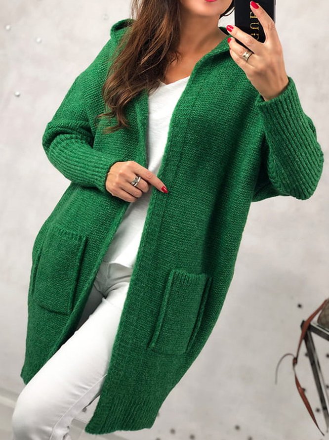 Casual Plain Cardigan