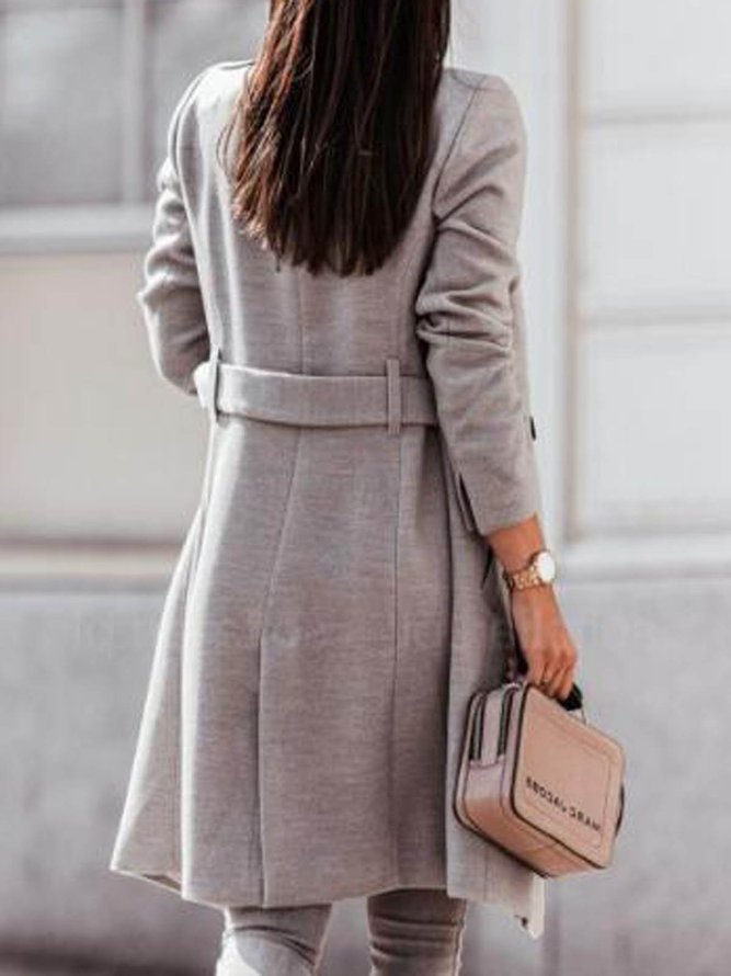 Plain Casual Coat