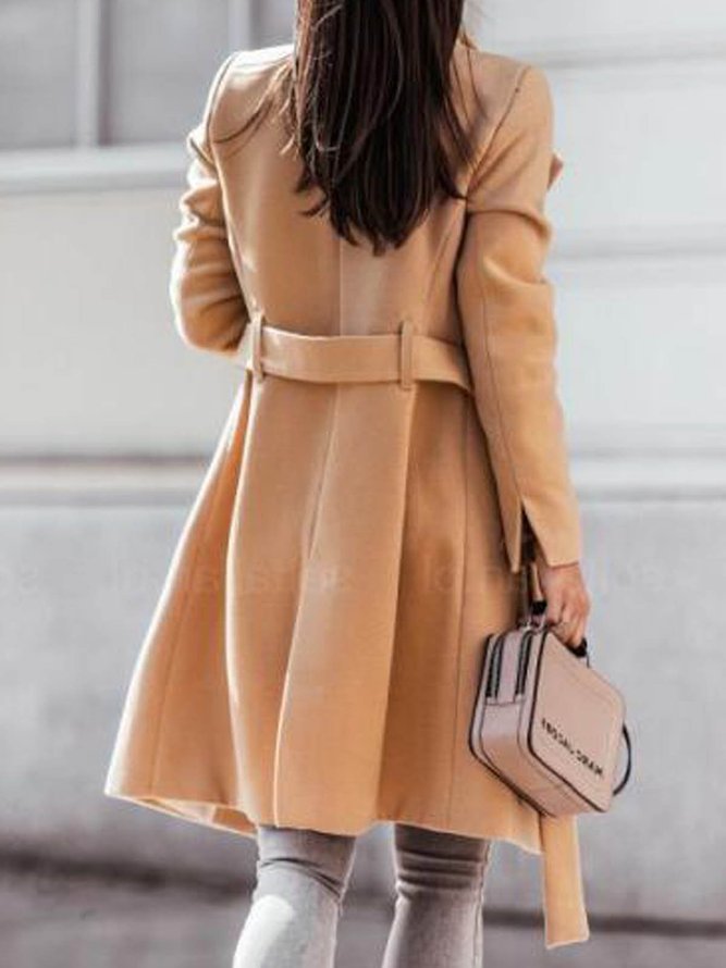 Plain Casual Coat