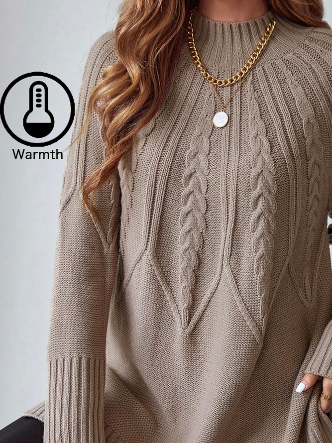 Half Turtleneck Yarn/Wool Yarn Casual Sweater