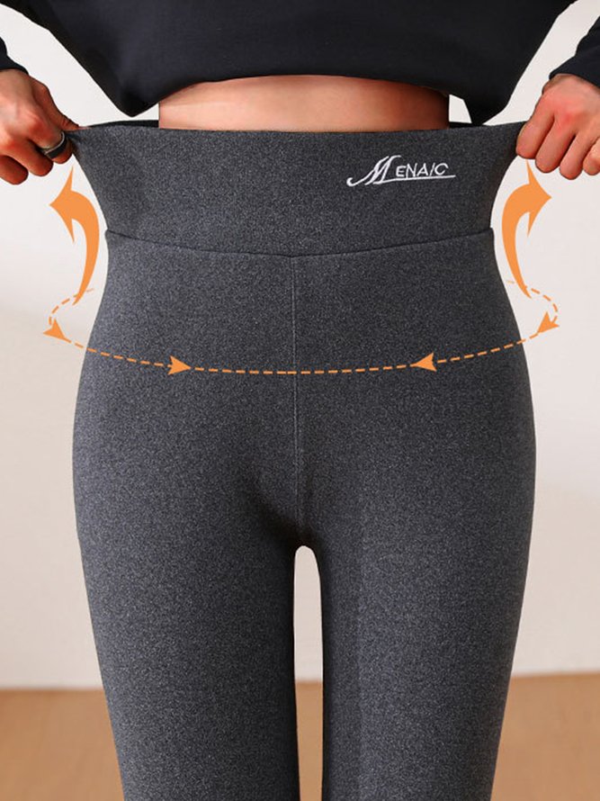 Casual Text Letters Tight Legging