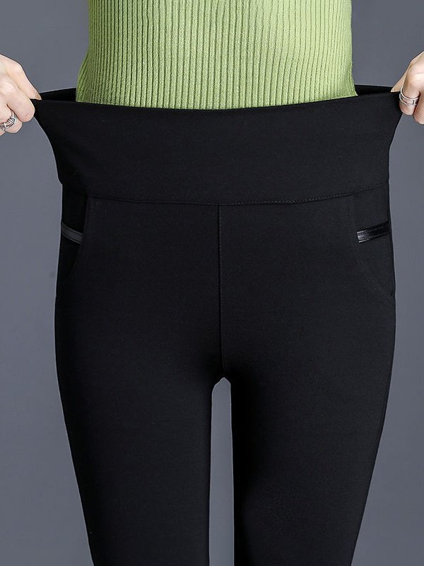 Tight Plain Casual Leggings