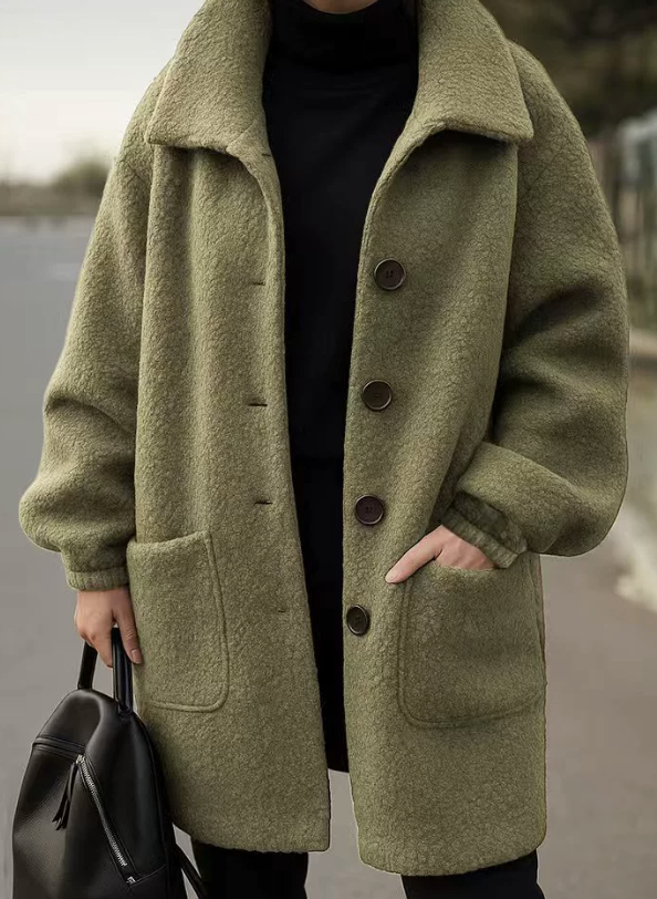 Plain Winter Urban Stand Collar Natural No Elasticity Regular Fit Mid-long H-Line Coats for Women Plain Winter Urban Stand Collar Natural No Elasticity Regular Fit Mid-long H-Line Coats for Women