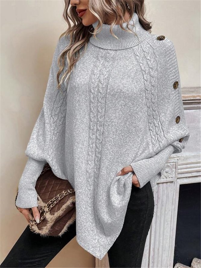 Women Casual Plain Winter Dolman Sleeve Micro-Elasticity Daytime Loose Long Sleeve Mid-long Sweaters Women Casual Plain Winter Dolman Sleeve Micro-Elasticity Daytime Loose Long Sleeve Mid-long Sweaters