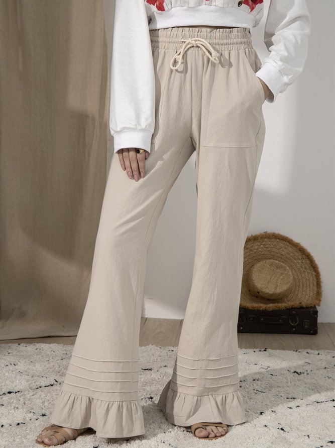 Ladies Casual Straight Pants