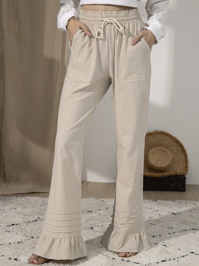 Ladies Casual Straight Trousers