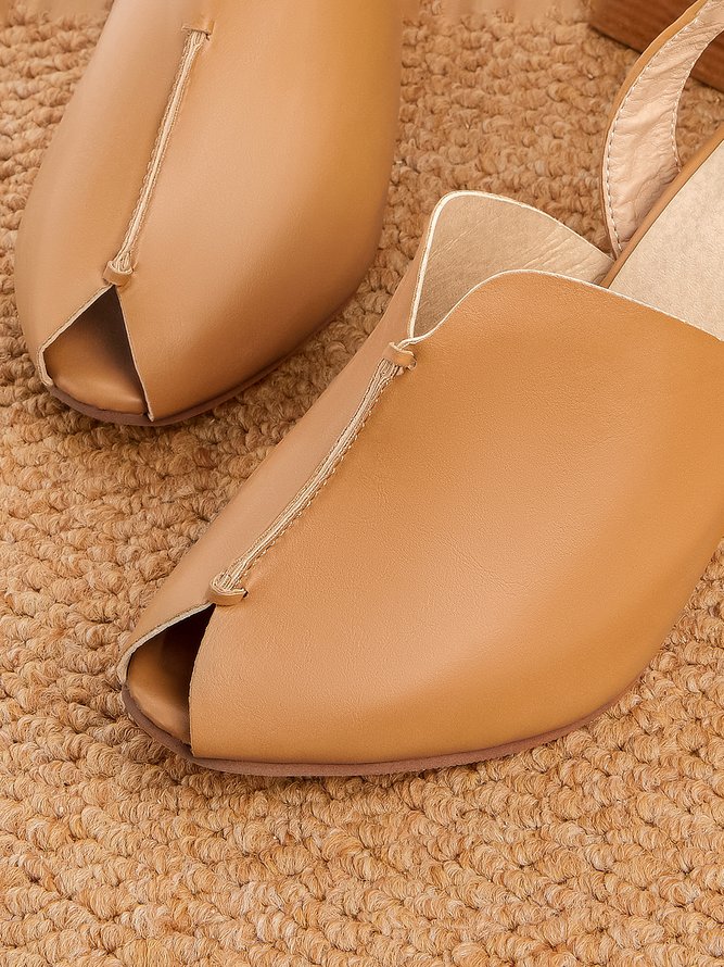 Women's Elegant Casual Peep Toe Sandals
