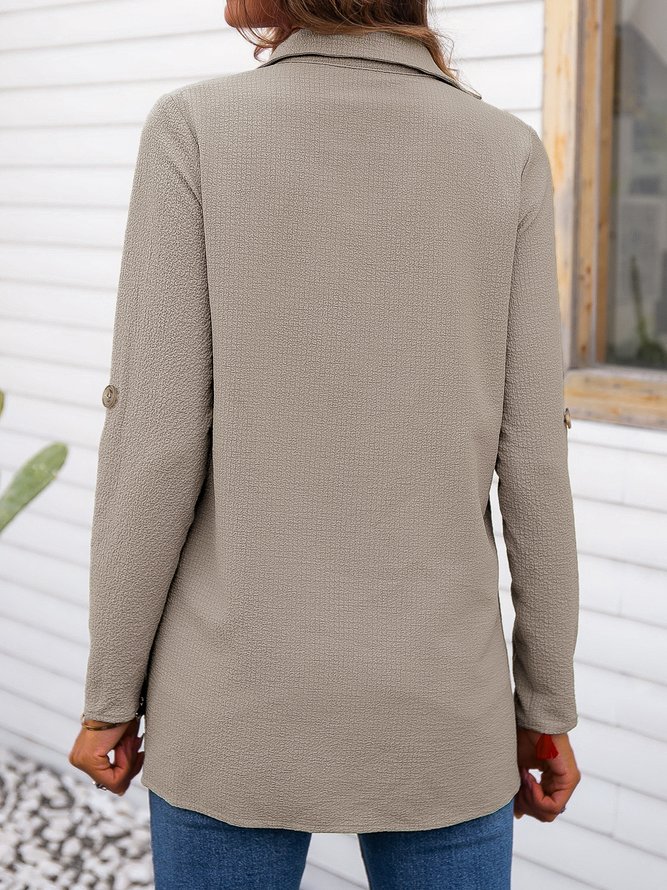 plain collar shirt womens
