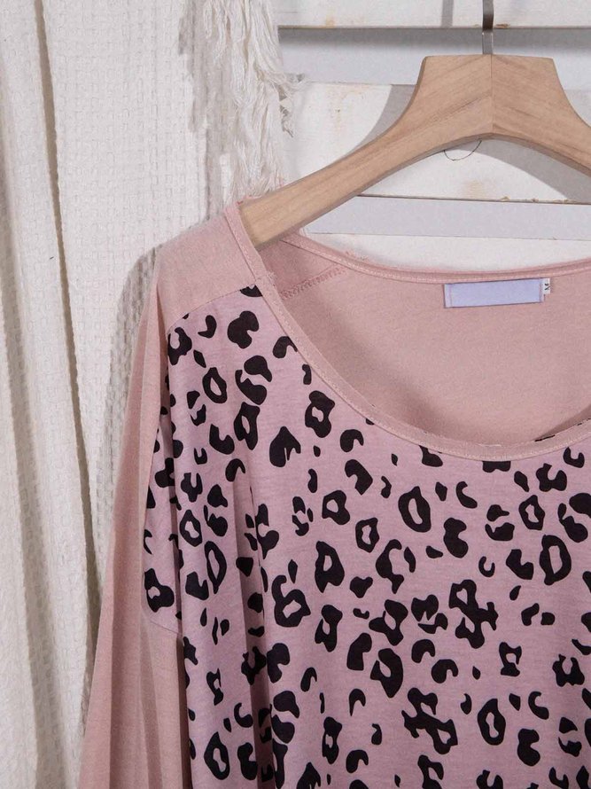 Leopard Casual Long Sleeve Top