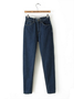 Cotton Solid All Season Pockets Buttoned Jeans
