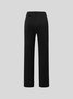 Casual Plain Commuting Fashion Pants