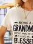 Women Casual Letter Printed Crew Neck Short Sleeve Summer T-shirt