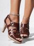Women Elegant Buckle Strap Sandals