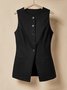 Cotton And Linen Linen Tank Top