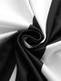 Black and white classic color contrast geometric loose a-hem short Dress