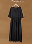 Plain Paisley burnt out pocket x Long Dress