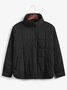Shawl Collar Casual Plain Fleece Coat