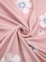 Floral Cotton Blends Lace V Neck Casual Shirt & Top
