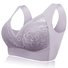 Deep Plunge Embroidered Full Cup Wireless Bra