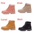 Women Autumn Winter Fur Ankle Boots Waterproof Slip on Shoes Snow Boots