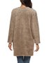Cardigan - Fuzzy Plain Pockets Solid 2018 Winter Women Warmest Cardigan