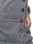 Cardigan - Fuzzy Plain Pockets Solid 2018 Winter Women Warmest Cardigan