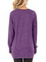 Long Sleeve Crew Neck Cotton Casual Sweater