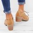 Cutout Lace-up Low Heel Oxford Shoes Women Daily Loafers
