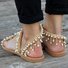 Women Imitation Pearls Sandals Casual Slip-On Sandals