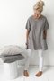 Short Sleeve Crew Neck Pockets Shirt Daily Plus Size Top
