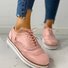 Roselinlin Women's Lace Up Perforated Oxfords Shoes Casual Shoes