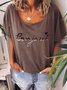 Round Neck Short Sleeve Casual Printed Shirt