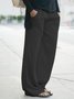 Women Loose Solid Casual Pants