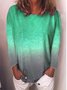 Long Sleeve Tie-Dye Printed Casual Sweatshirt