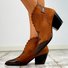 Women Winter  Slip-On Pearl Ankle Boots